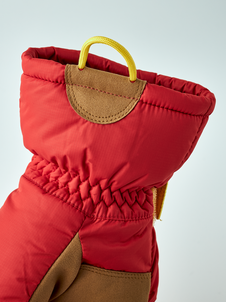 Hestra Kiruna Mitt - Light Red detail