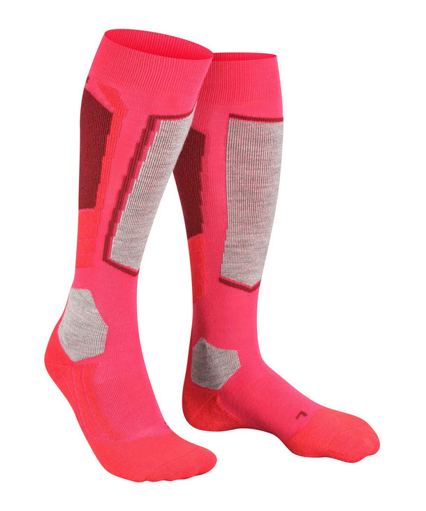 FALKE SK2 Intermediate Women Ski Socks Rose on boot
