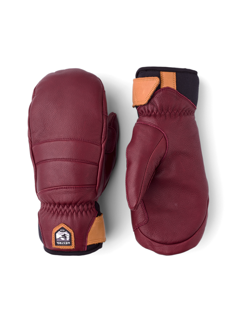 Women's Leather Fall Line Mitt - Bordeaux