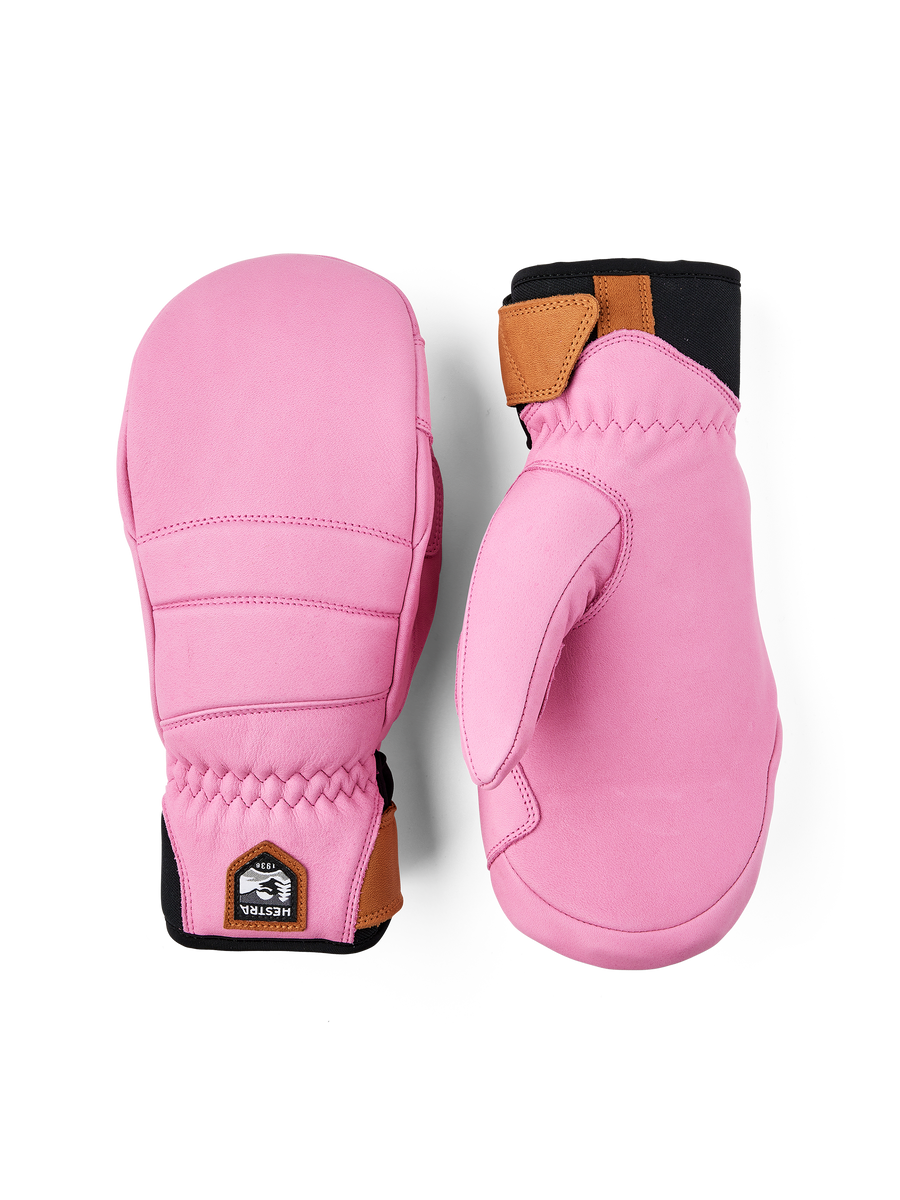 Women's Leather Fall Line Mitt - Cerise