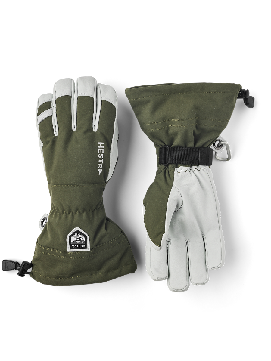 Army Leather Heli Ski 5-finger - Olive