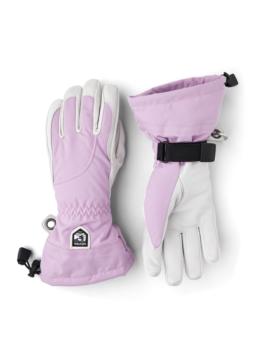 Hestra Women's Heli Ski 5-finger ski glove Syringa/Offwhite