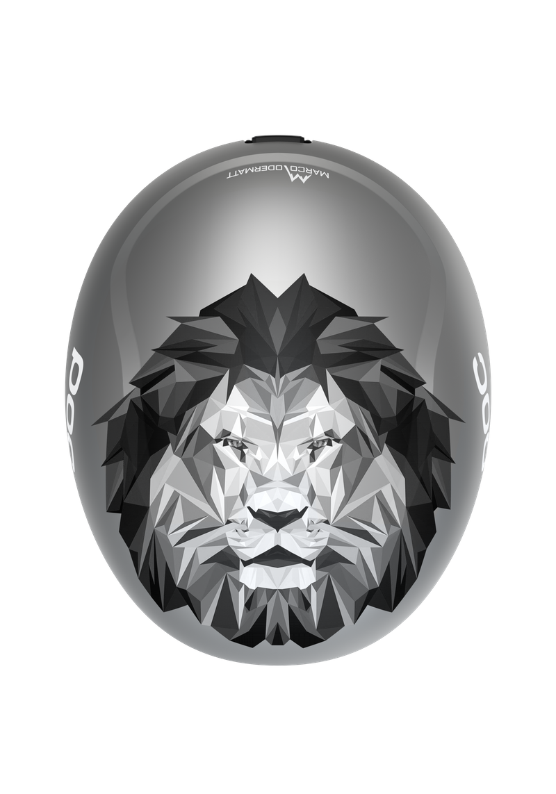 POC Skull Dura Jr Marco Odermatt Edition Ski Helmet Argentite Silver - detail