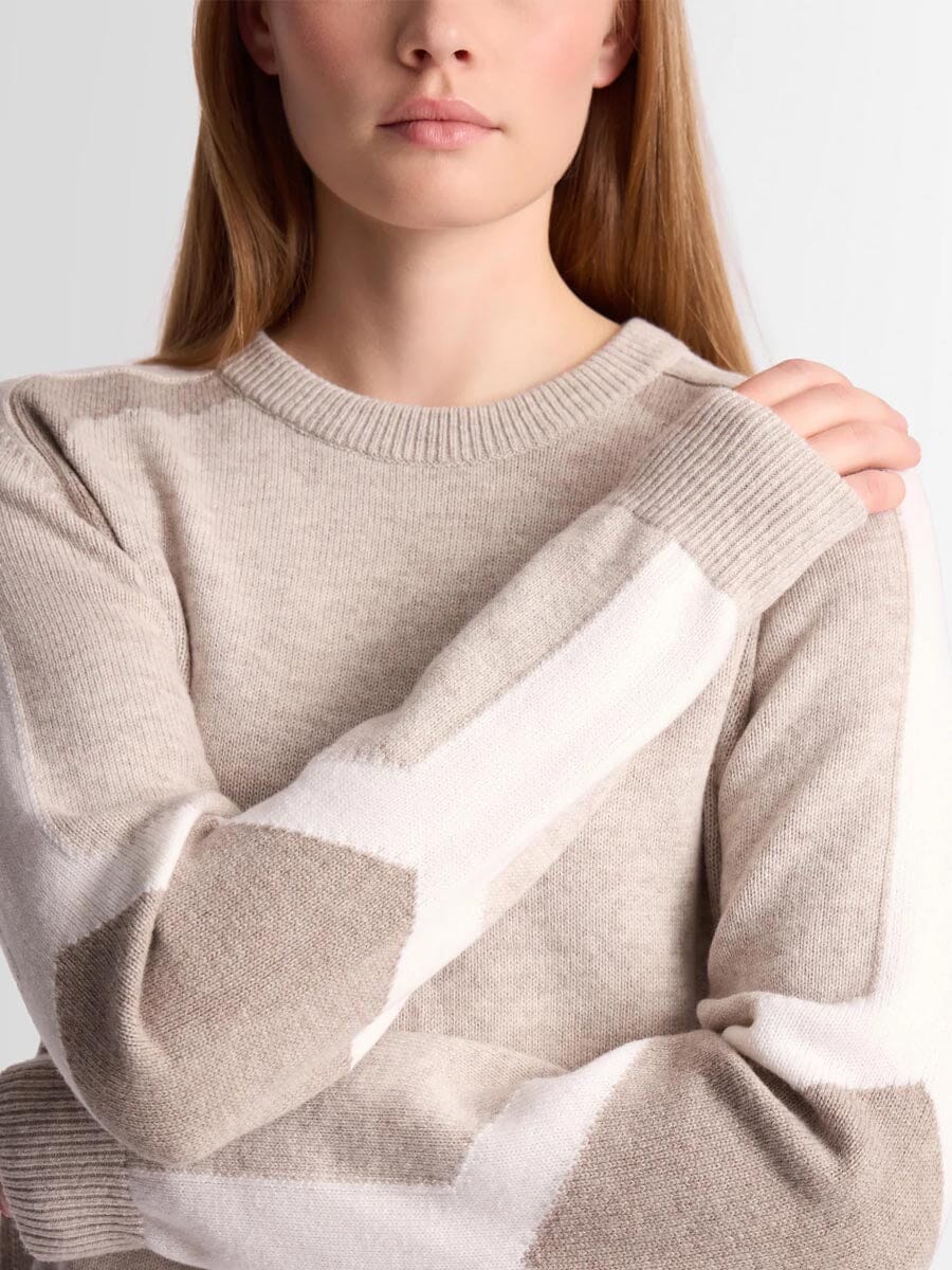 26 Fusalp - Women's Rivena Sweater Unclassified Fusalp Poridge/Flocon/Mojave L