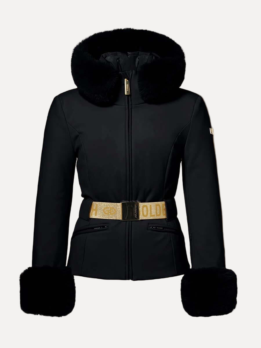 26 Goldbergh - Women's Prezioso Ski Jacket Faux Border Unclassified Goldbergh Black EU 32