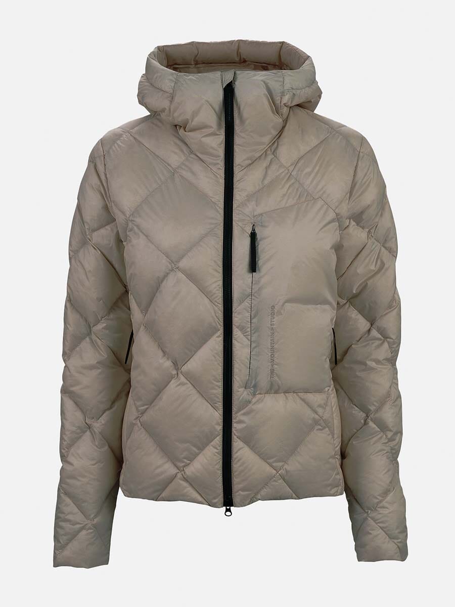 26 Mountain Studio - Women's D-9 Ultralight Down Hood Jacket Unclassified The Mountain Studio Brindle XS
