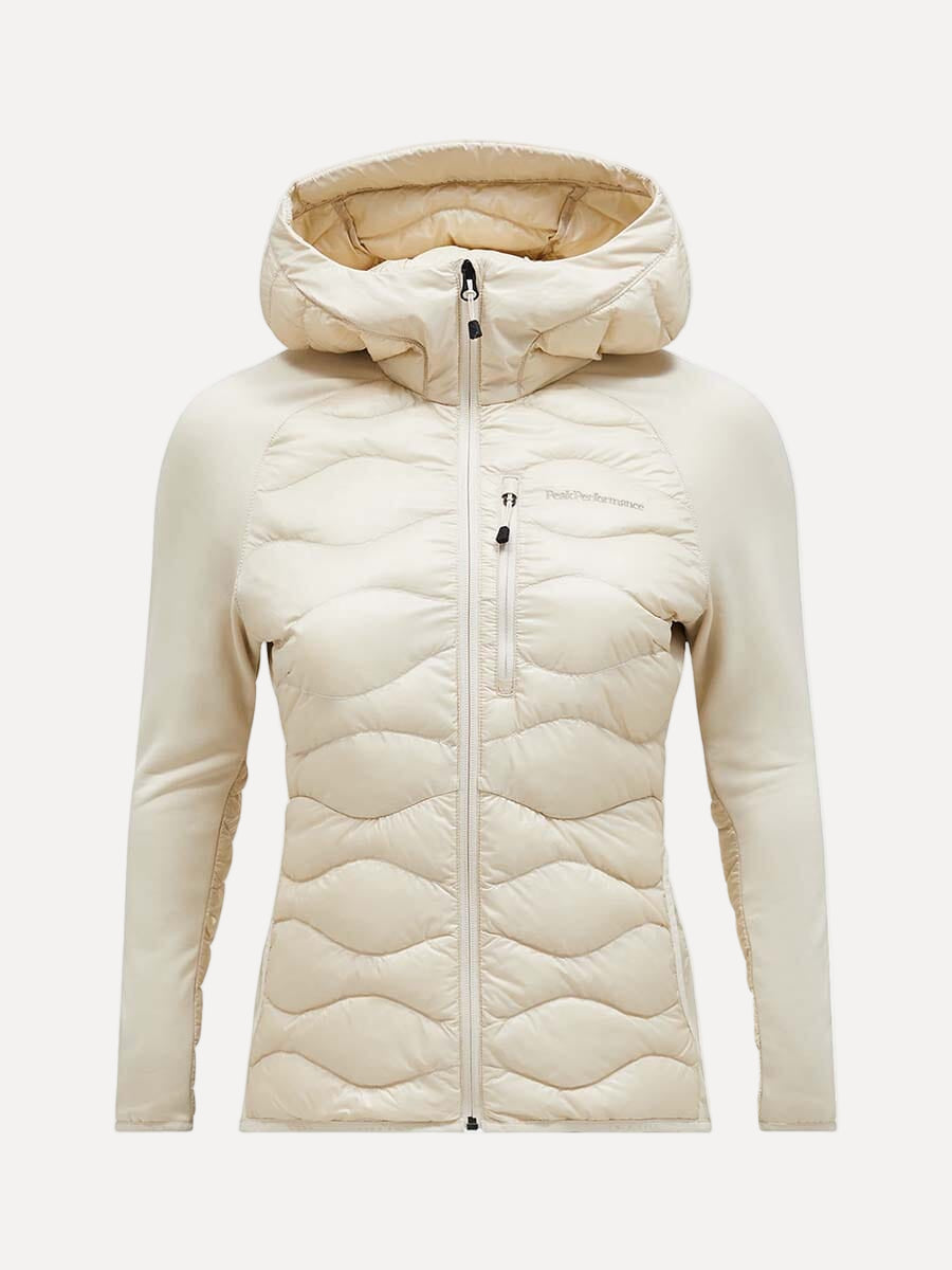 26 Peak Performance - Women's Helium Down Hybrid Hood Jacket Unclassified Peak Performance Sand Fog M