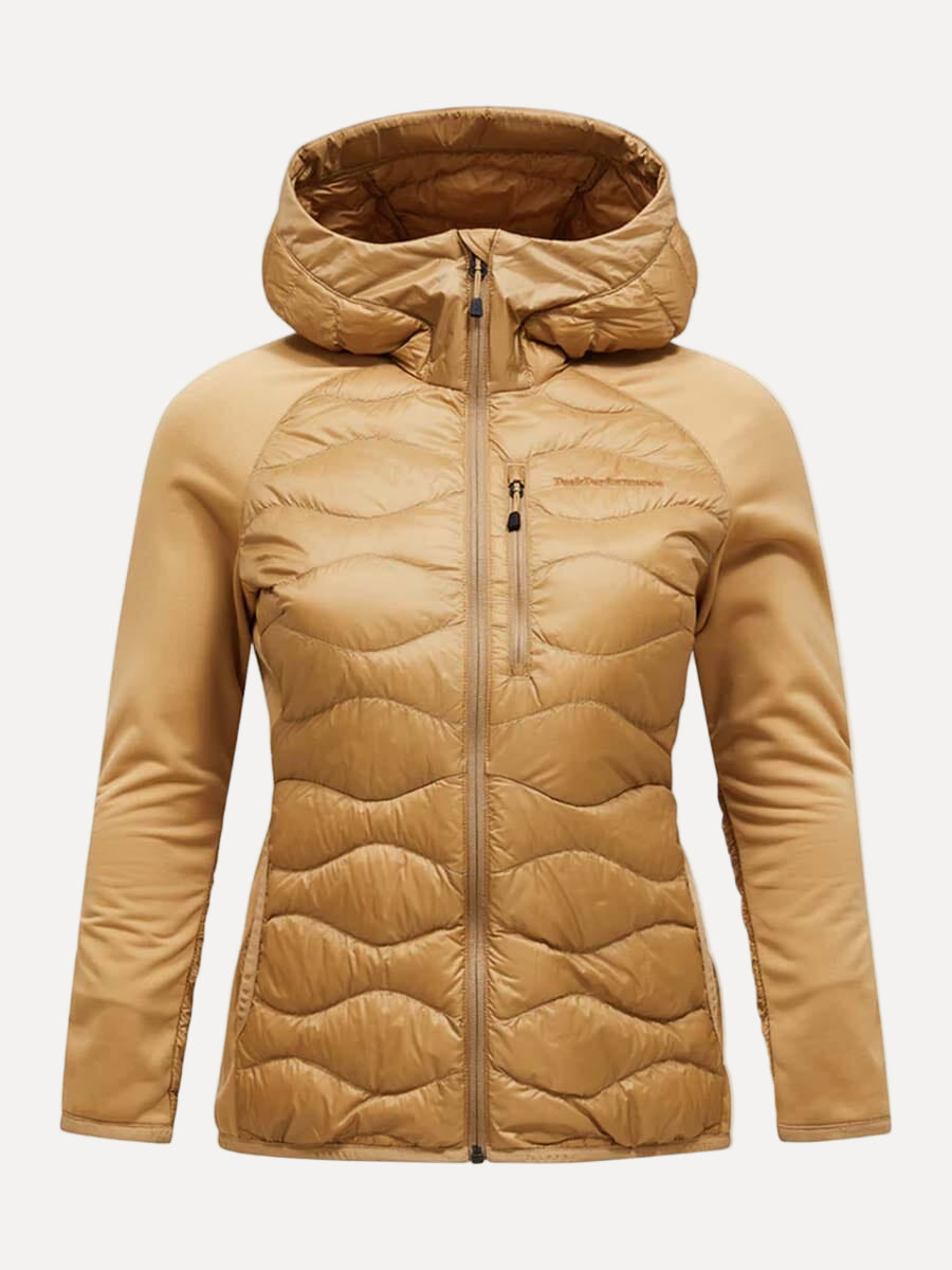26 Peak Performance - Women's Helium Down Hybrid Hood Jacket Unclassified Peak Performance Sierra Sand L