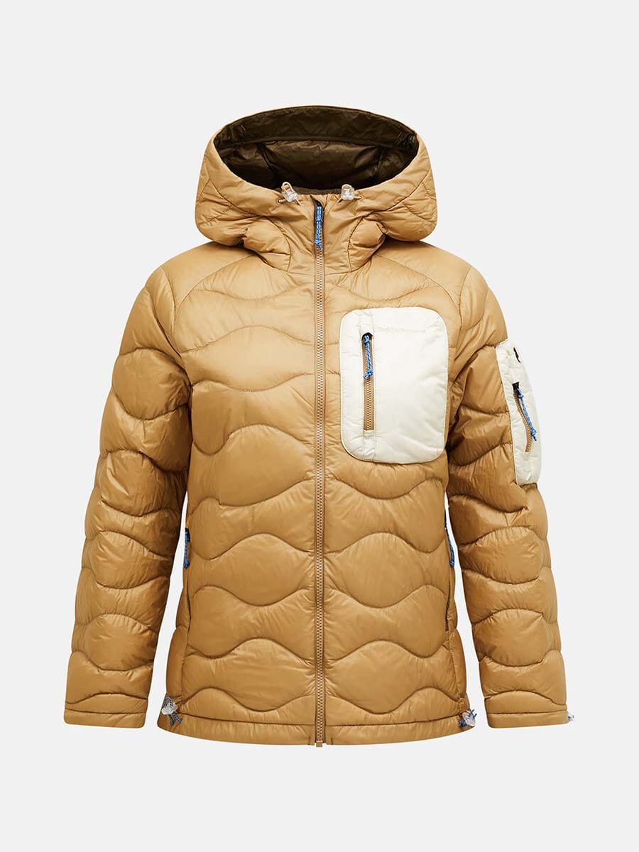 26 Peak Performance - Women's Helium Utility Down Hood Jacket Unclassified Peak Performance Sierra Sand/Sand Fog S