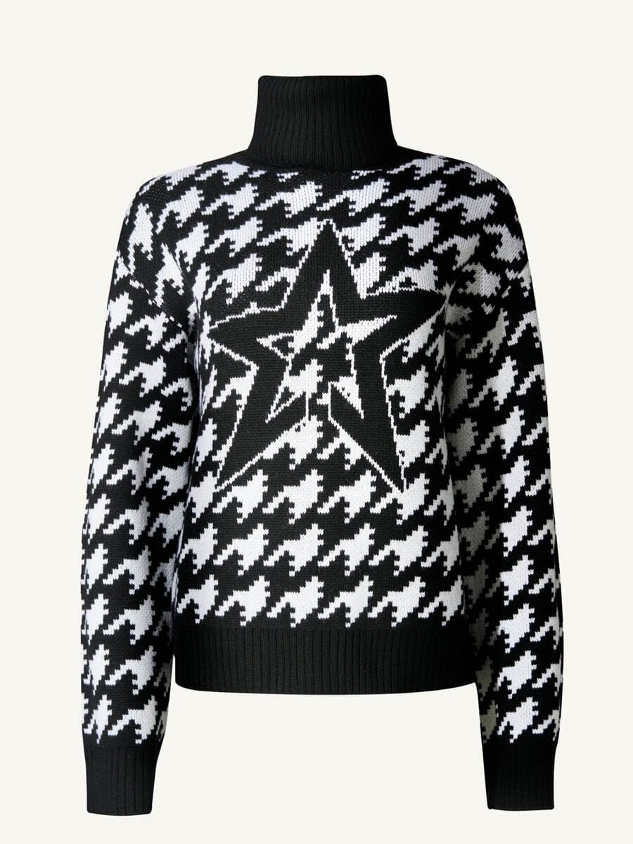 26 Perfect Moment - Women's Chunky Houndstooth Sweater Unclassified Perfect Moment