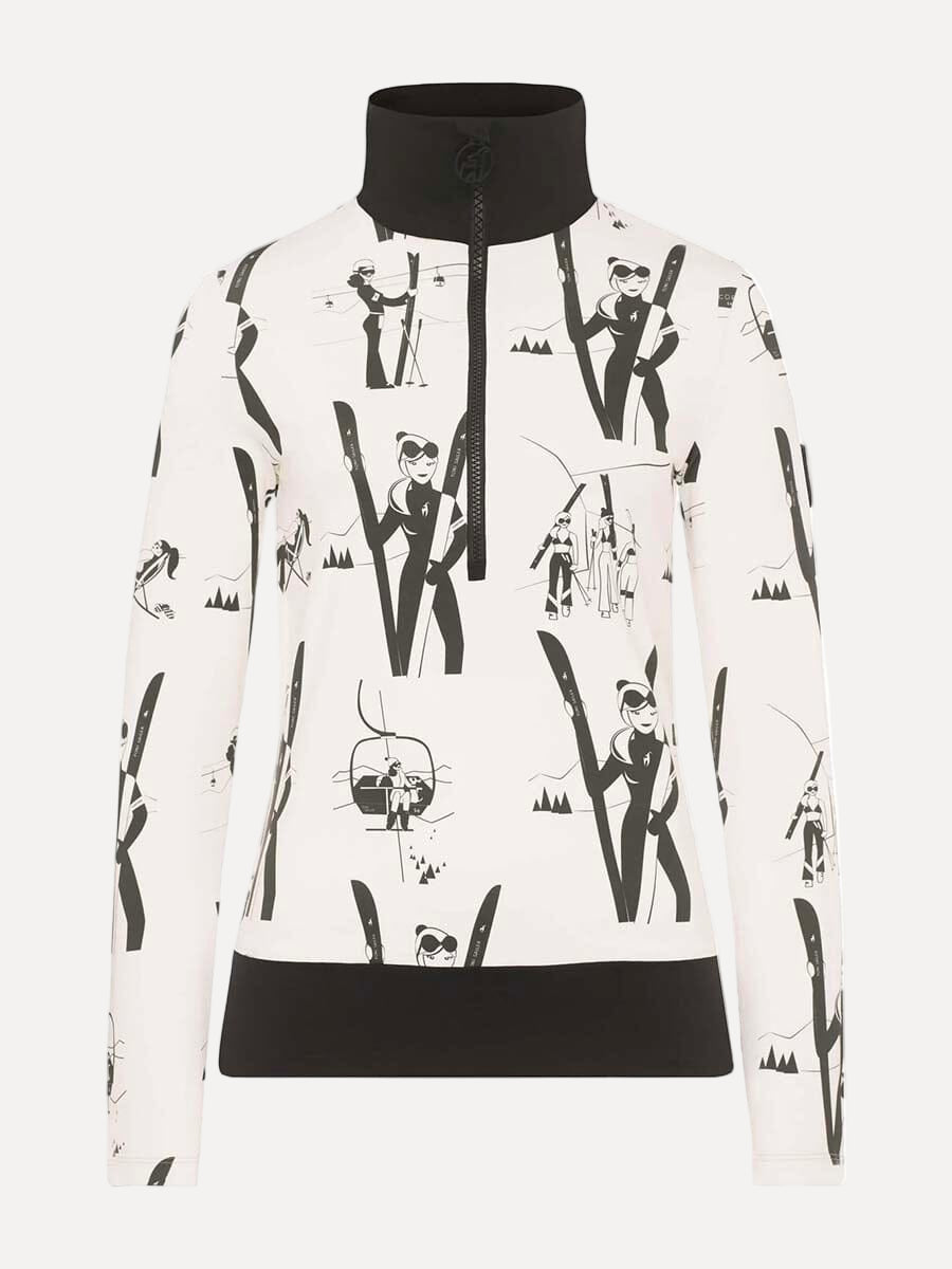 26 Toni Sailer - Women's Wieka Print Women First Layer Unclassified Toni Sailer Bright White EU 36