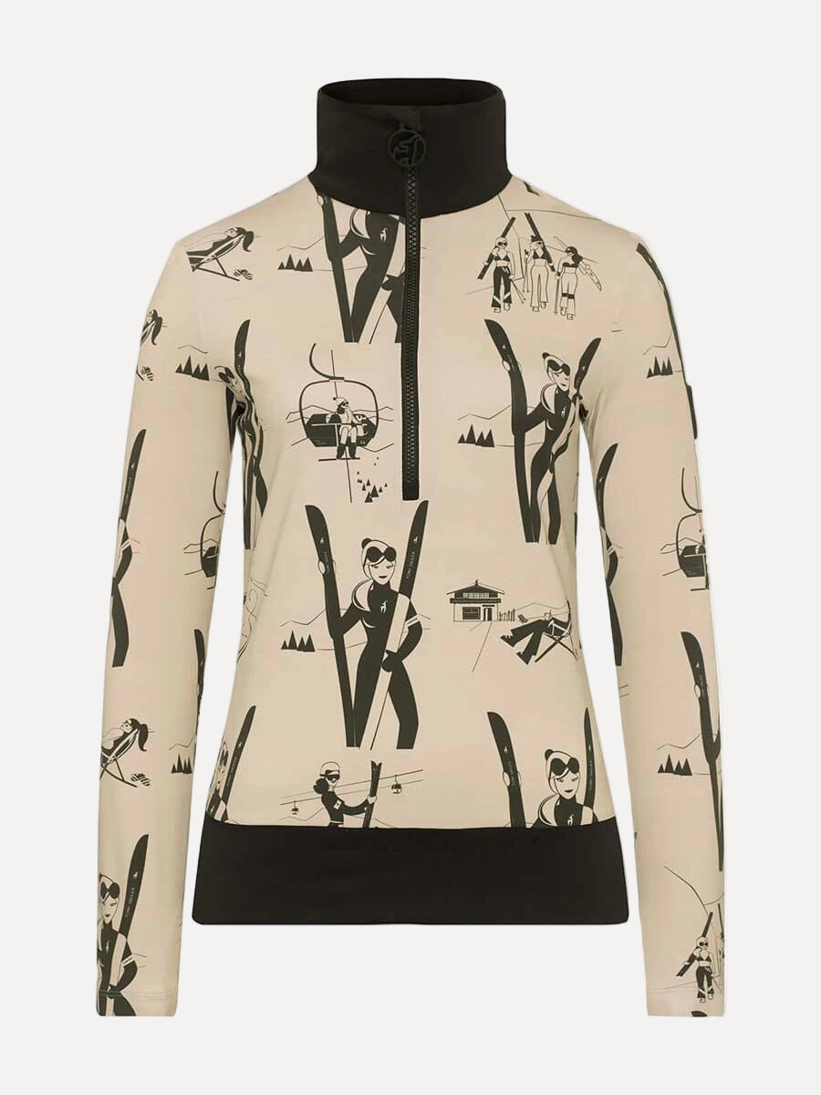 26 Toni Sailer - Women's Wieka Print Women First Layer Unclassified Toni Sailer Mineral Earth EU 36