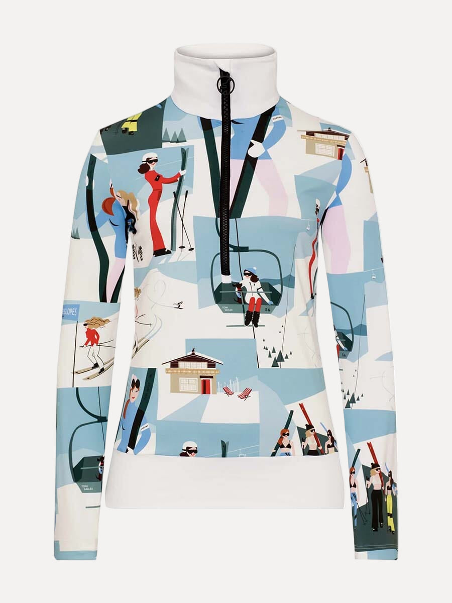 26 Toni Sailer - Women's Wieka Print Women First Layer Unclassified Toni Sailer Rose Powder EU 34