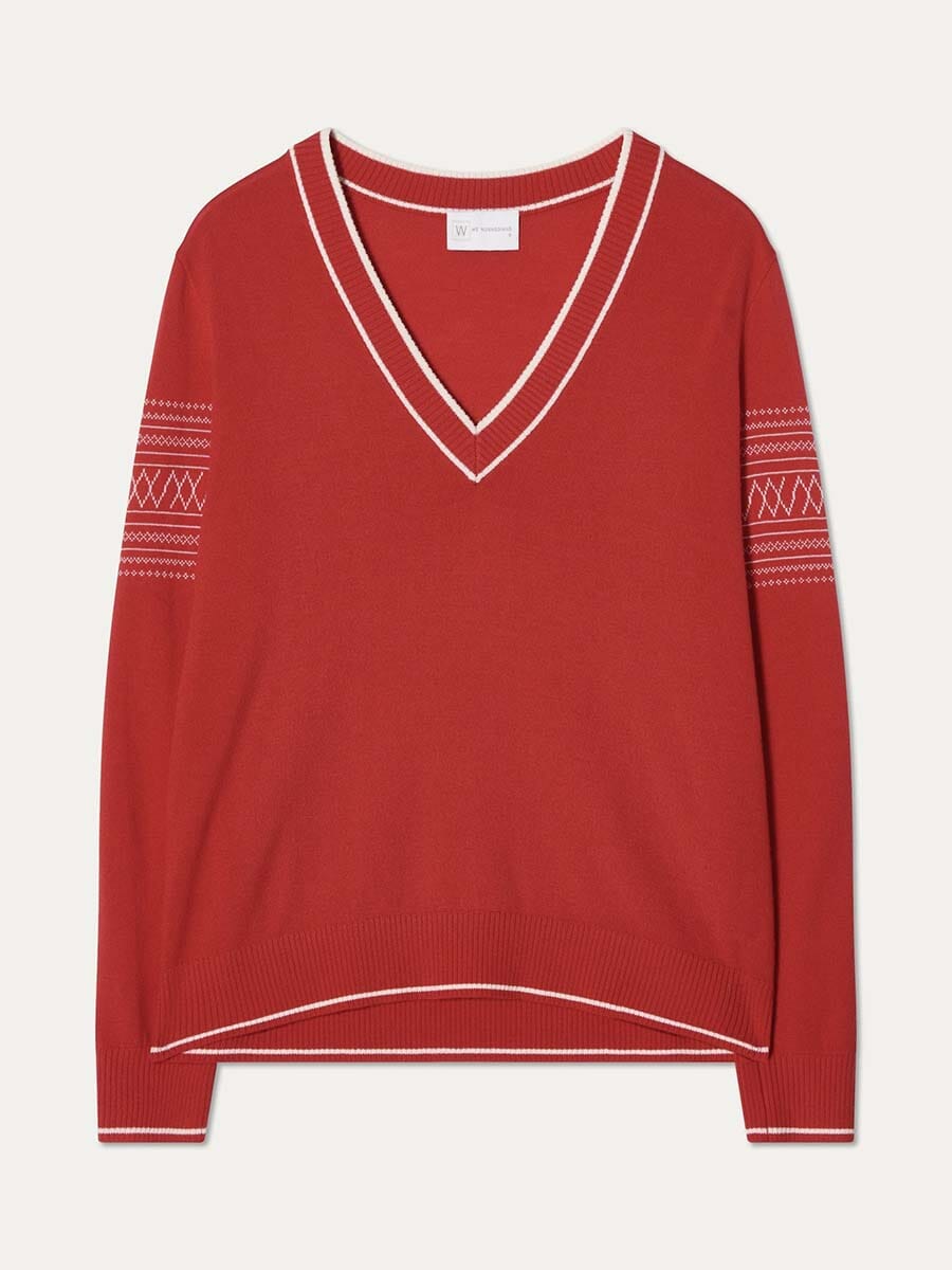 26 We Norwegians - Women's Signature V-Neck Unclassified We Norwegians Red S