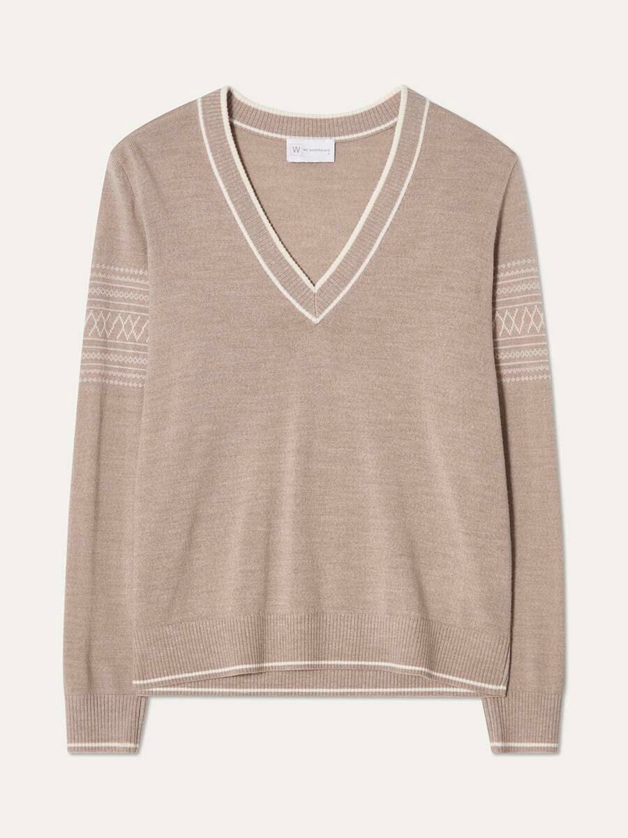 26 We Norwegians - Women's Signature V-Neck Unclassified We Norwegians Sand S