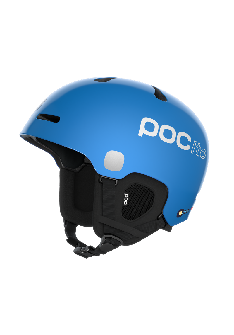 POC POCito Fornix MIPS Kids Ski Helmet Fluorescent Blue - front