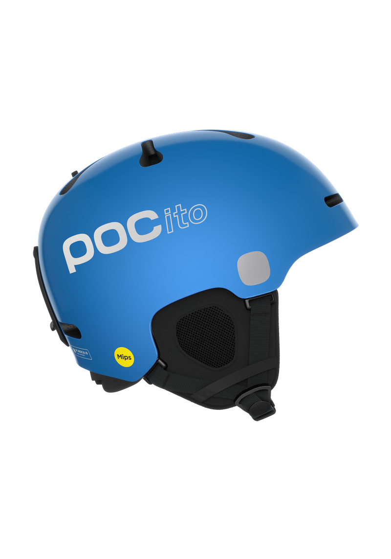 POC POCito Fornix MIPS Kids Ski Helmet Fluorescent Blue - side