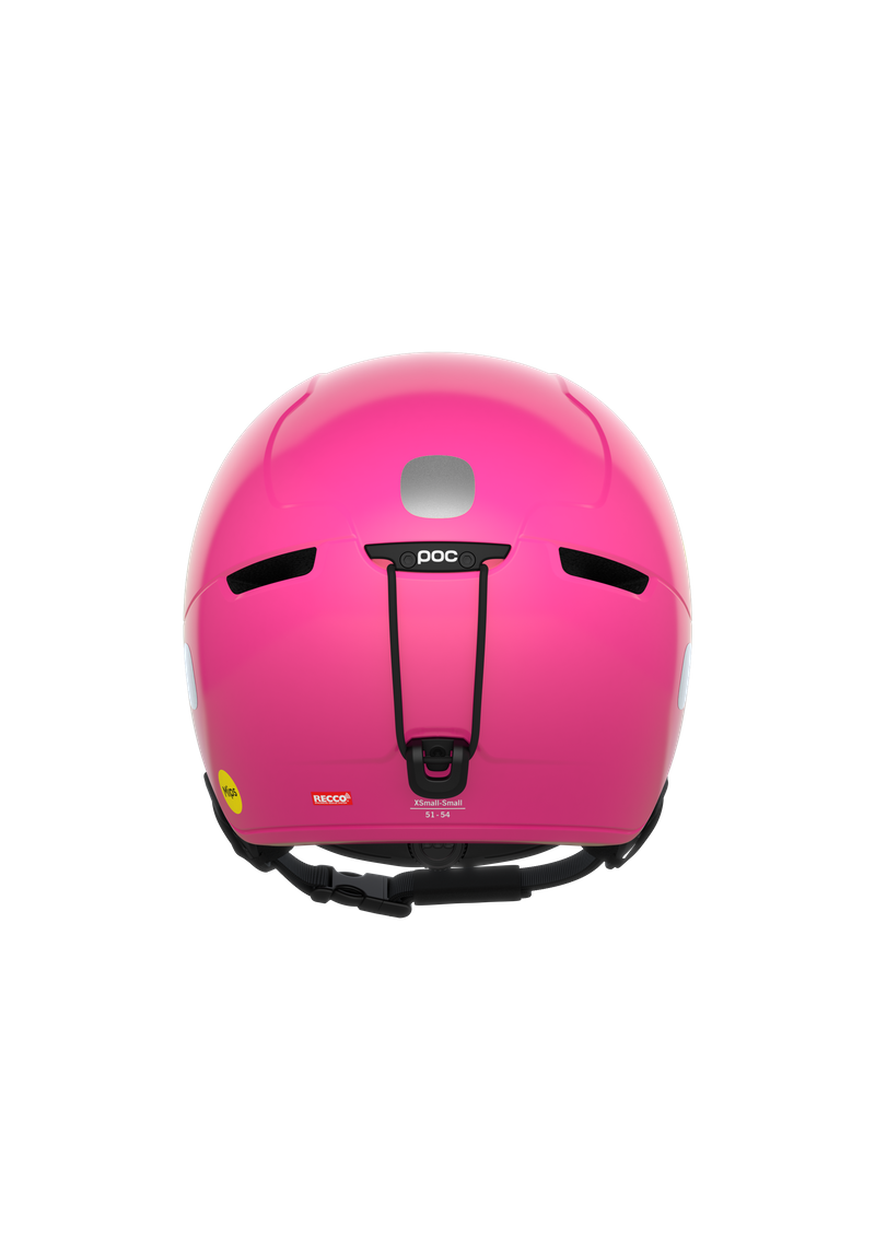 POC POCito Obex MIPS Kids Ski Helmet Fluorescent Pink - detail