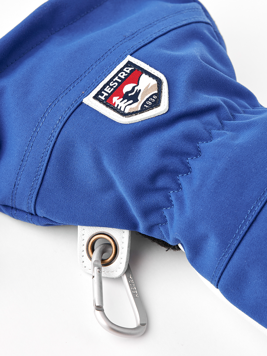 Army Leather Heli Ski 5-finger - Royal Blue detail