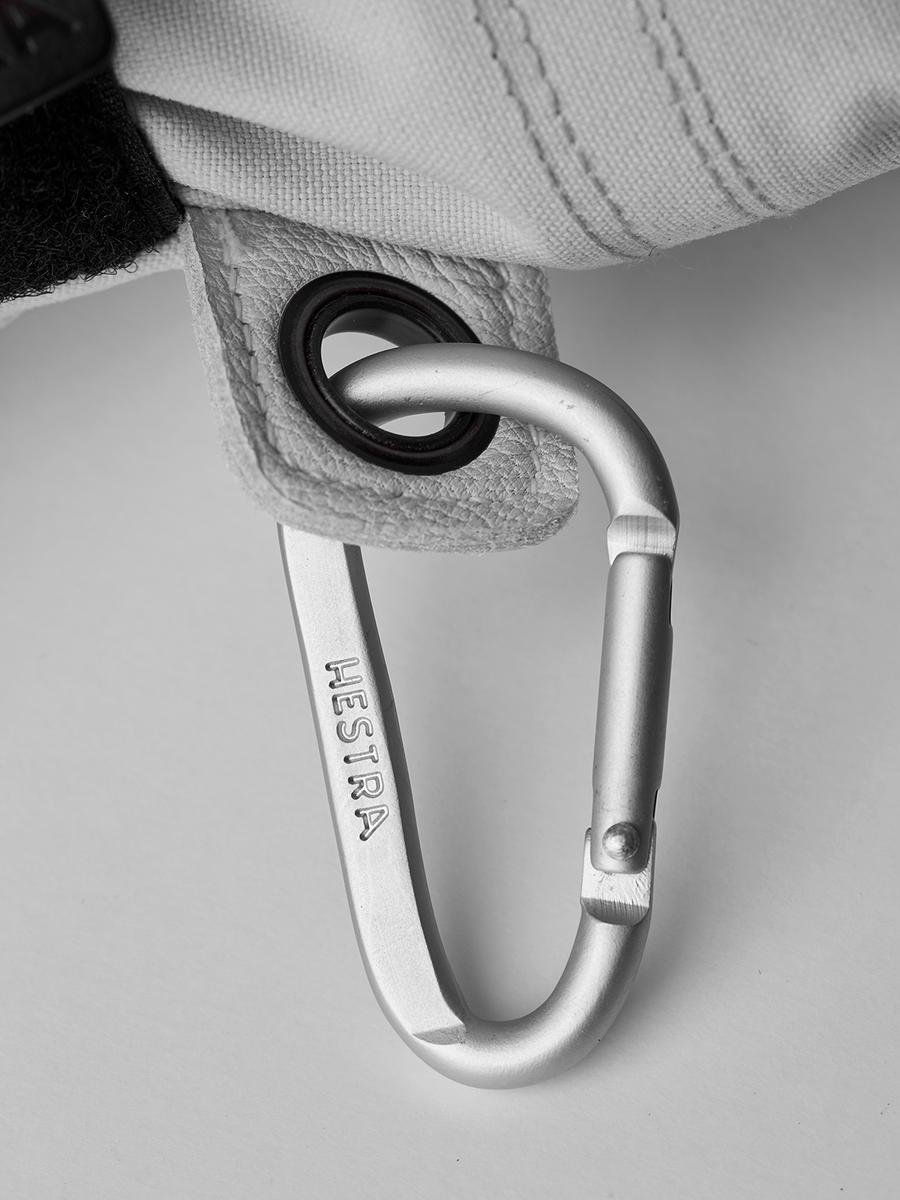Women's Heli Ski Female Mitt - Pale Grey detail