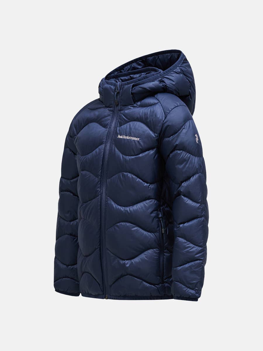 Peak Performance Junior Helium Down Hood Jacket - Blue Shadow