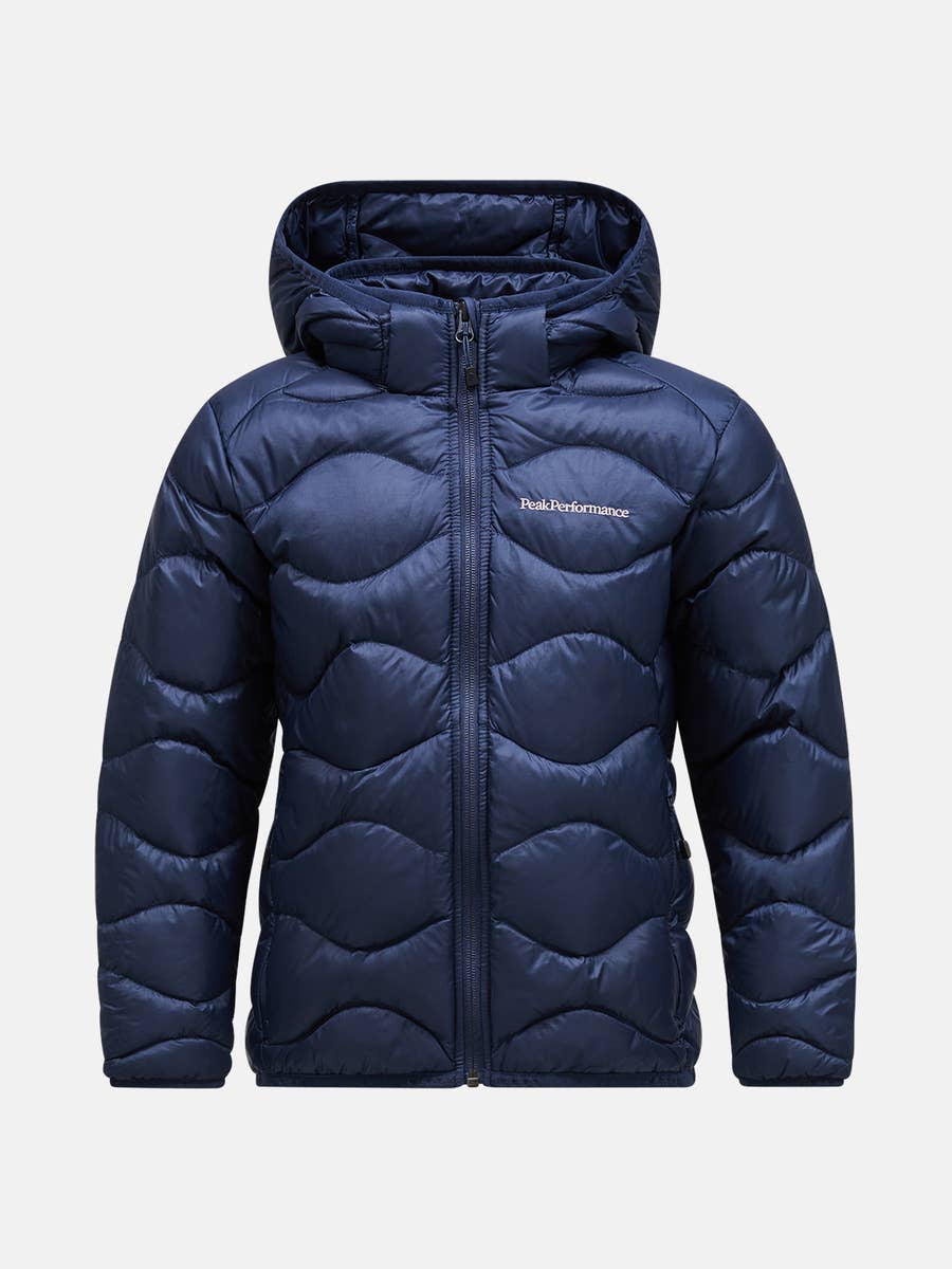 Peak Performance Junior Helium Down Hood Jacket - Blue Shadow