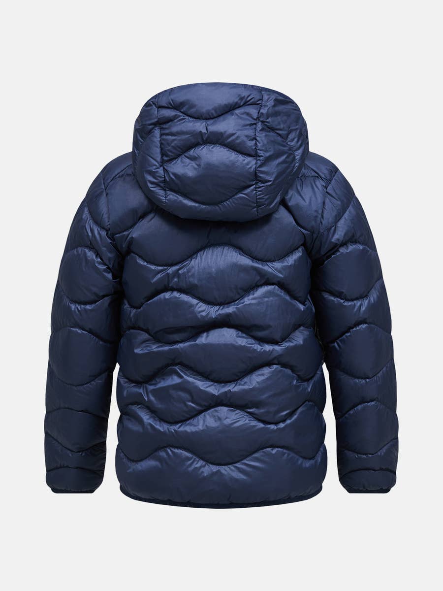 Peak Performance Junior Helium Down Hood Jacket - Blue Shadow