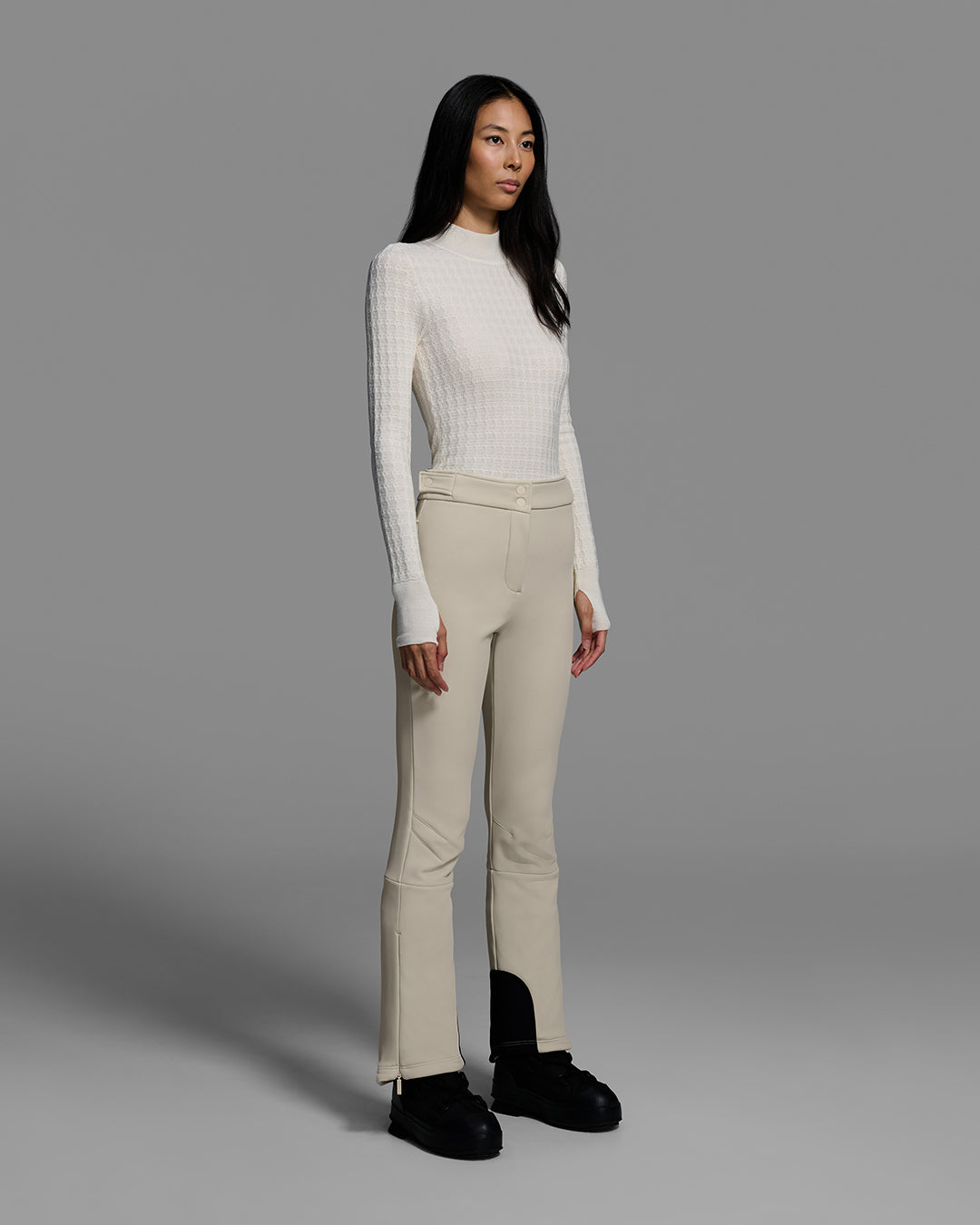 Cordova Women's Saint Moritz Ski Pants in Birch — lifestyle front view