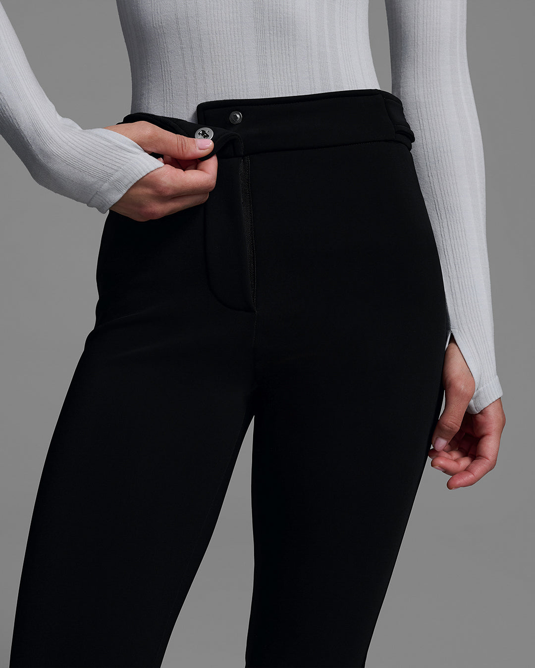 Cordova Women's Saint Moritz Ski Pants — D-ring and waistband detail