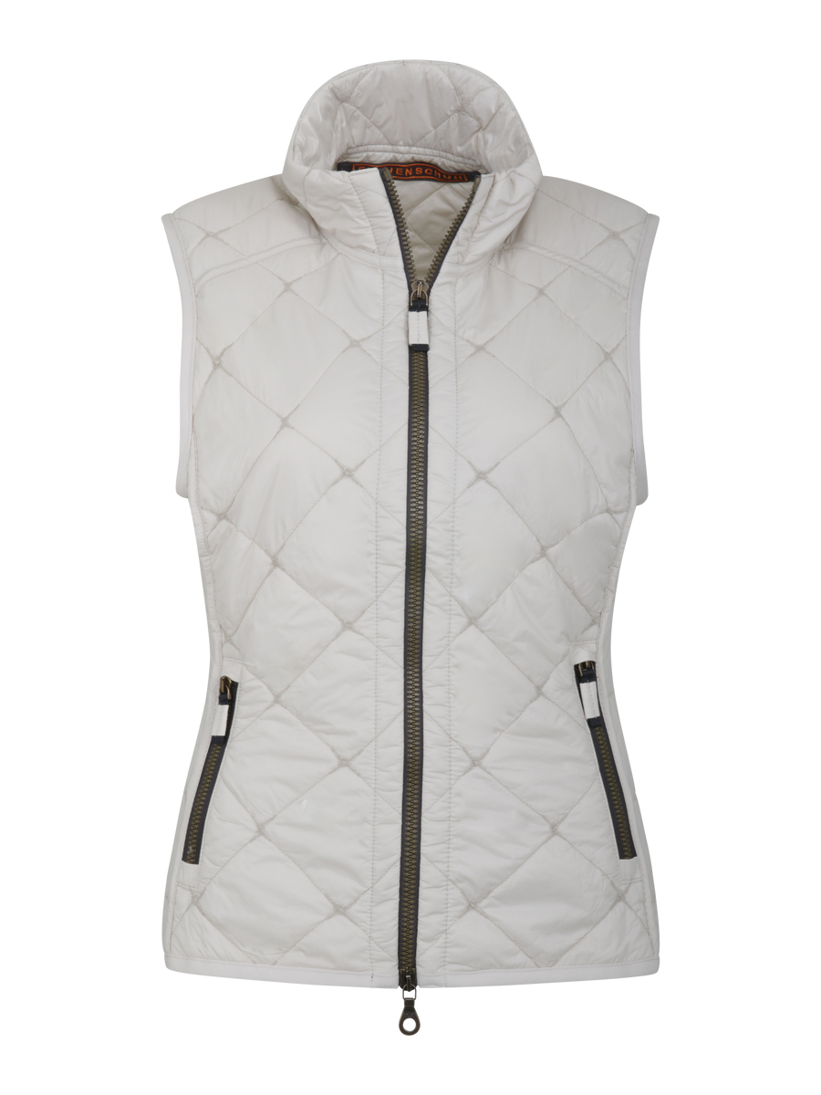 Women's Tracy Quilted Vest Sandstone – front
