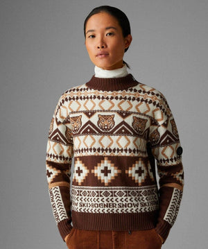 Bogner - Women's Julika Sweater Sweaters | Knitwear Bogner Brown/Off-white 34/XS 