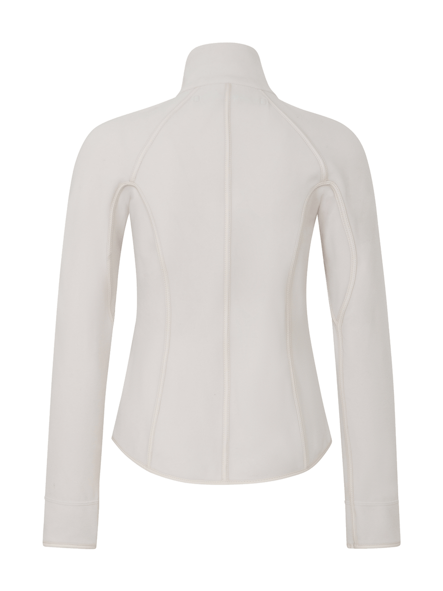 Women's Wera Biodegradable Fleece Jacket Sandstone – back styled