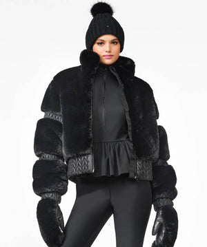 Goldbergh - Women's Furry Ski Jacket Ski Jackets Goldbergh Black 34/XS 