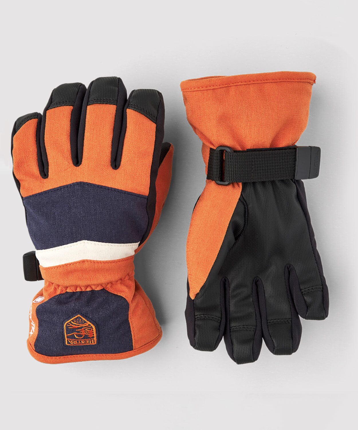 Gore-Tex Atlas Jr 5 finger Glove Gloves Hestra Brick Red 4