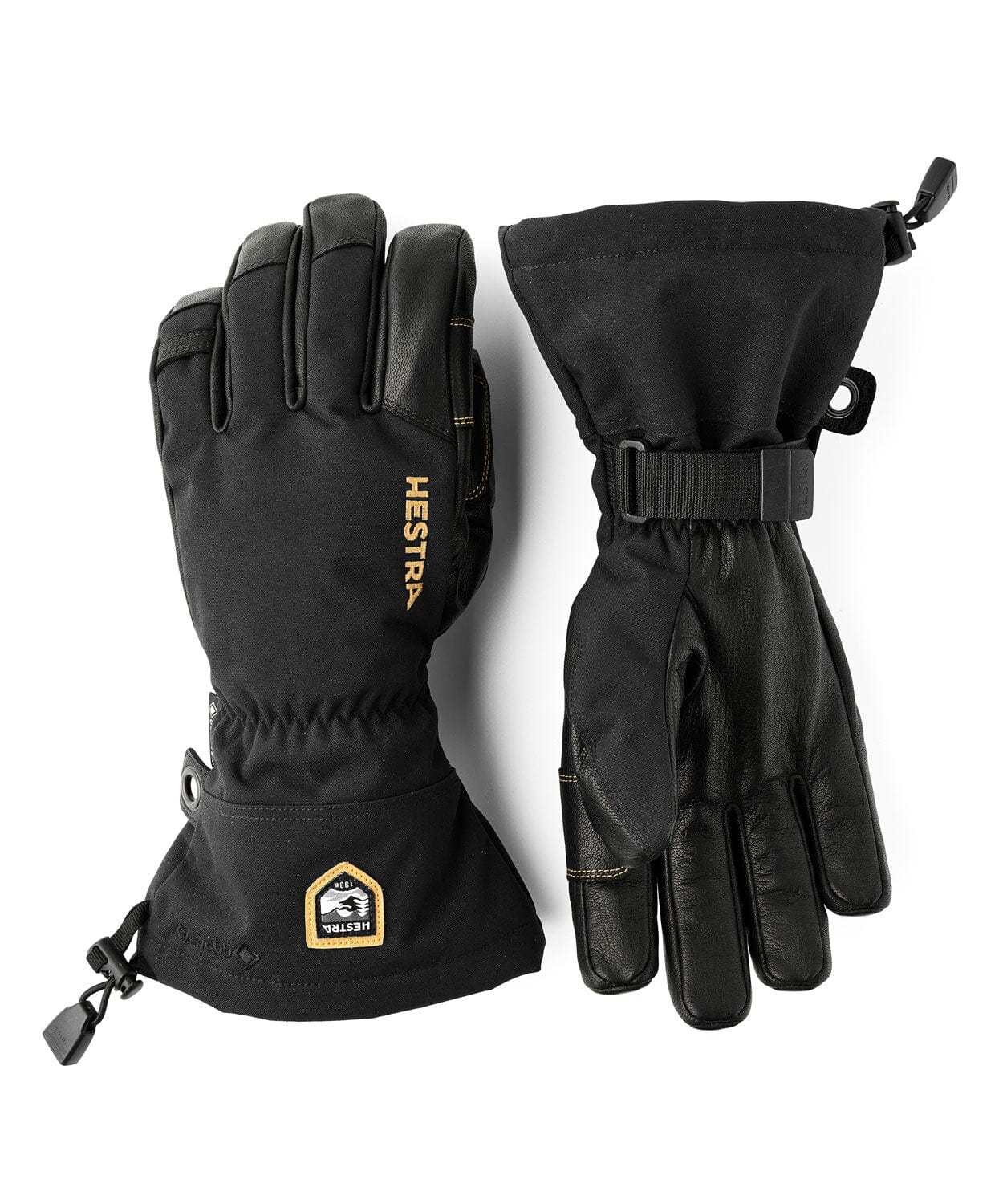 Hestra - Army Leather Gore-Tex - 5 Finger Gloves Hestra Black / Black 6