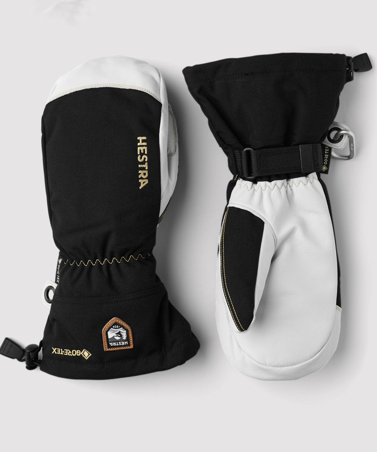 Hestra - Army Leather Gore-Tex - Mitt Gloves Hestra Black / Natural Grey 6