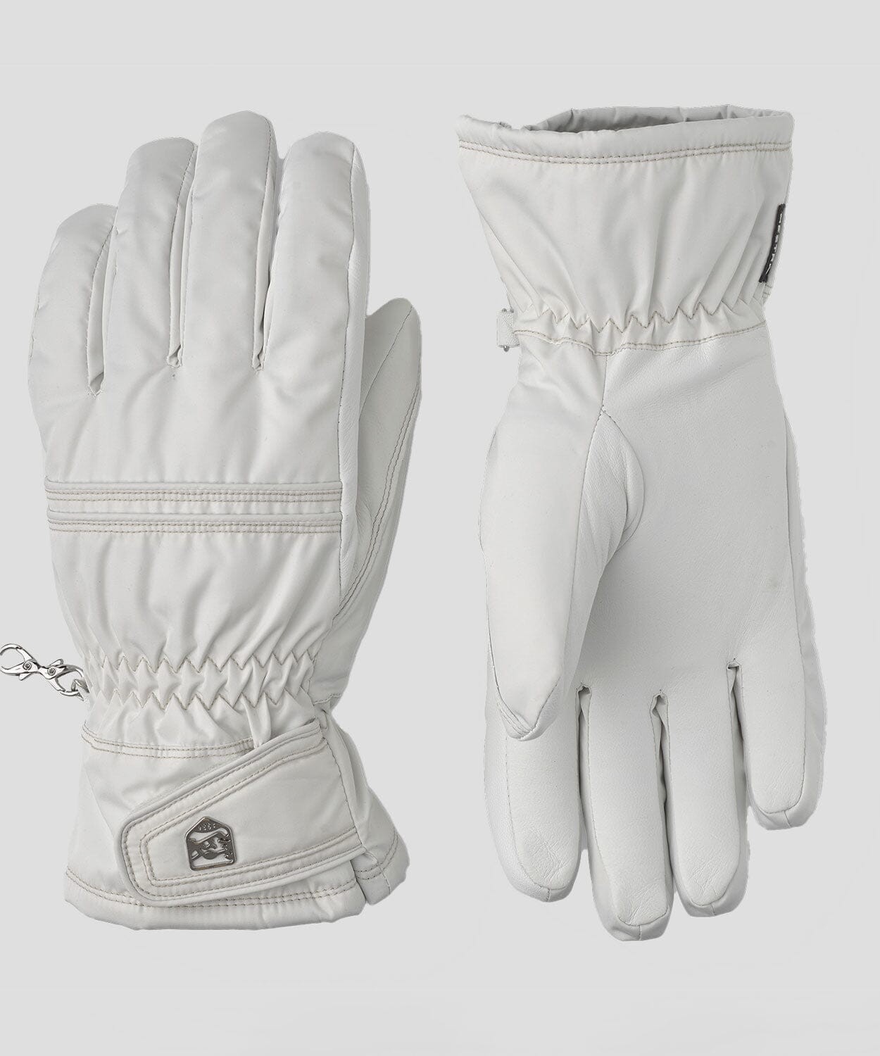 Hestra - Primaloft Leather - 5 Finger Gloves Hestra Ivory/Offwhite 6