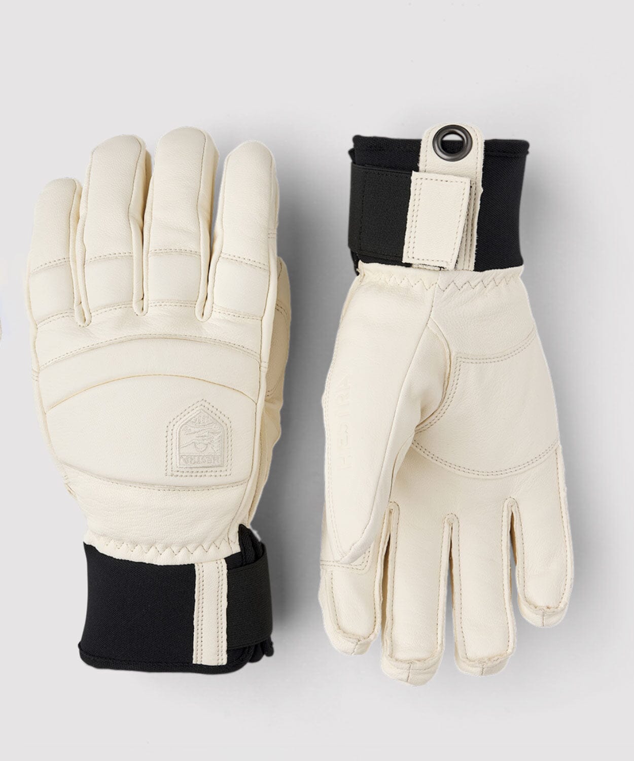 Leather Fall Line - 5 finger Gloves Hestra Almond White / Almond White 6