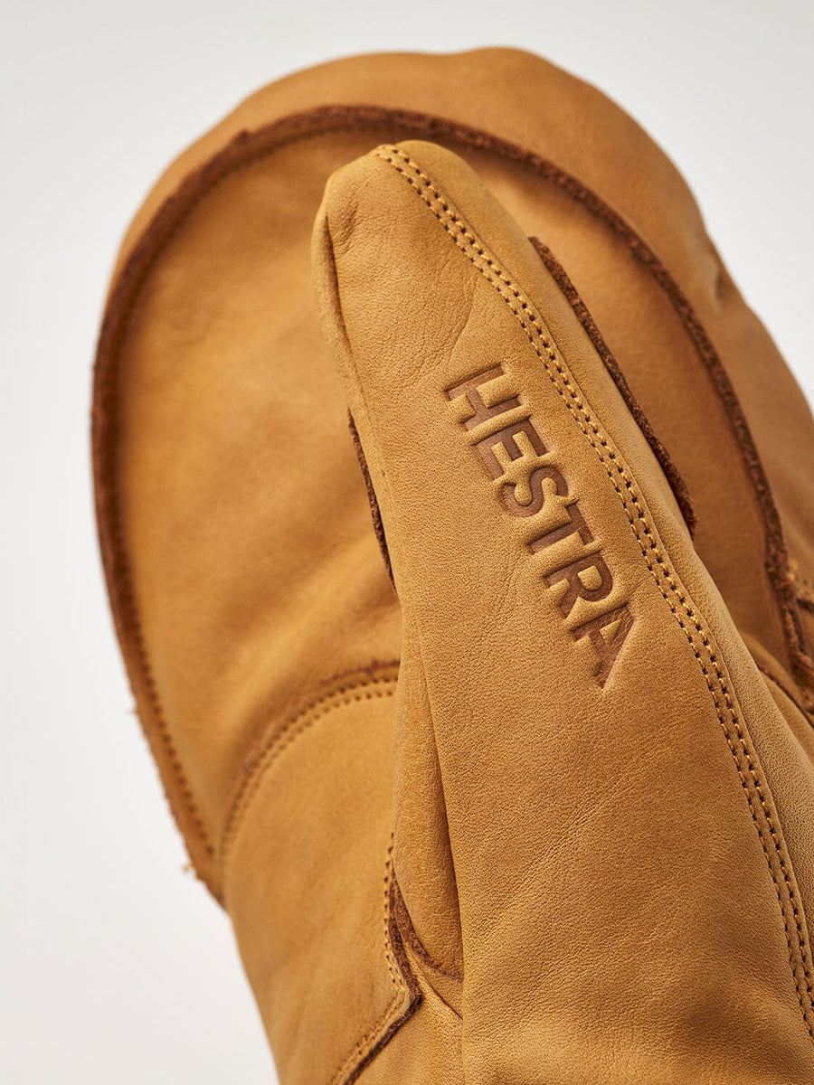 Hestra Leather Fall Line Mitt detail