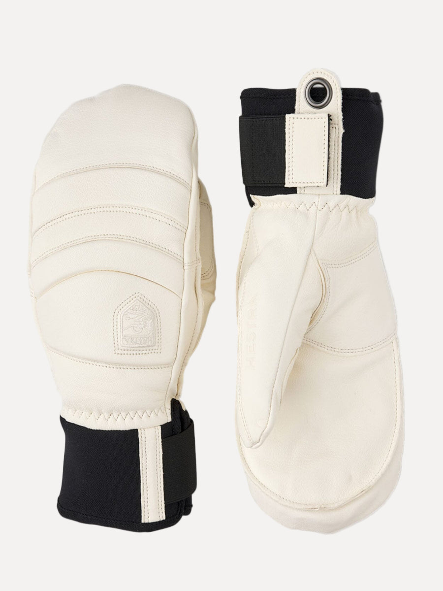 Leather Fall Line Mitten Gloves Hestra Almond White / Almond White 6
