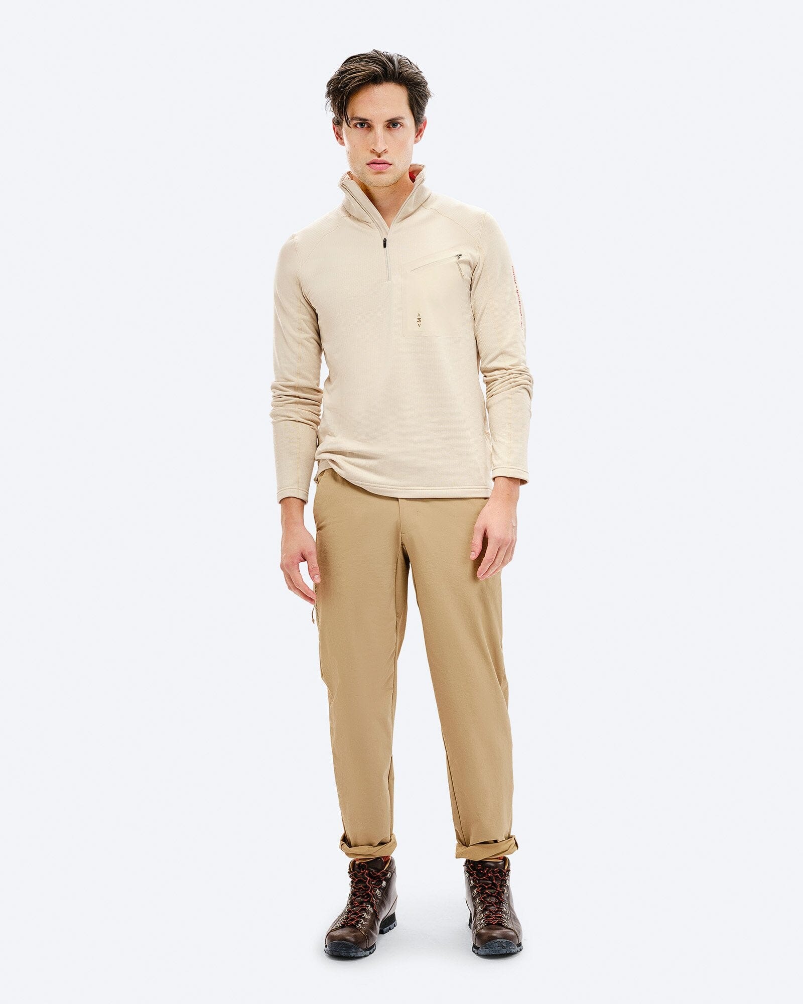 M-5 Men's Techno Stretch Mid T-Neck Mid Layer The Mountain Studio
