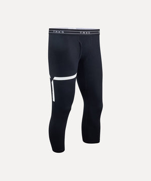 Men's 3/4 Base Layer Bottom Base Layers | Thermals Tres Black XS