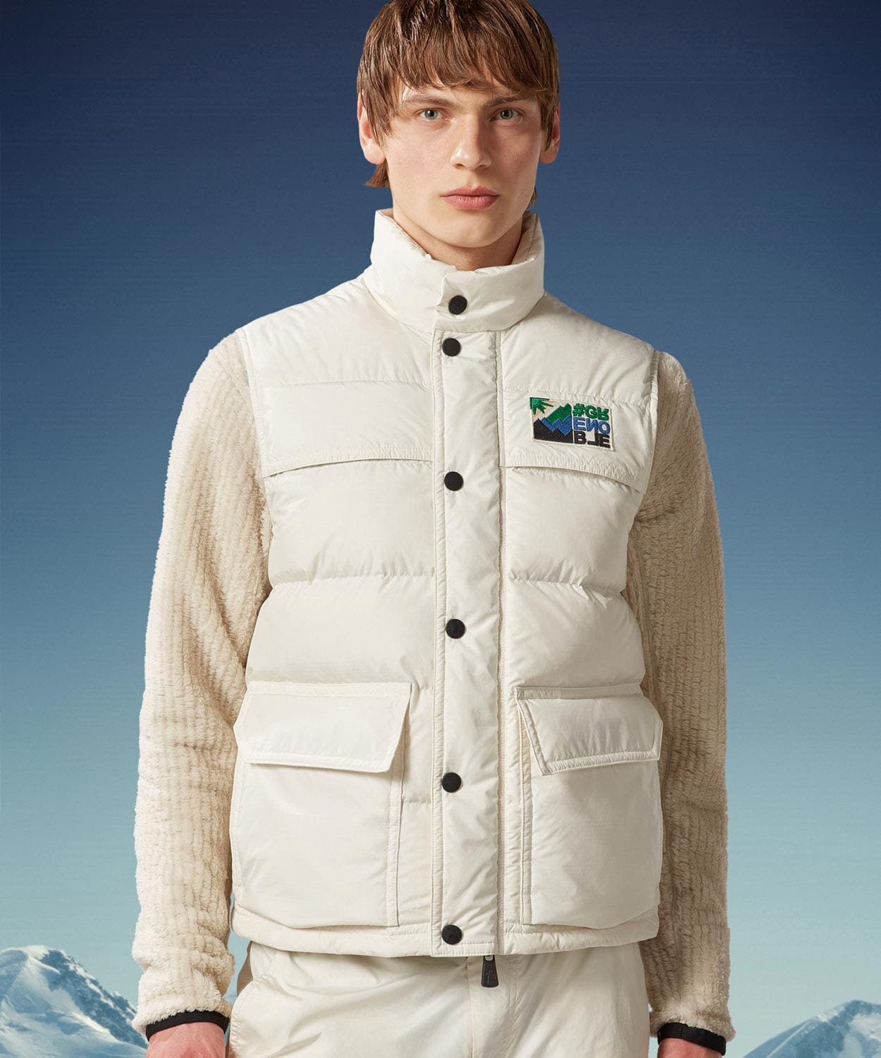 Men's Arpasson Down Vest Vests Moncler White 3