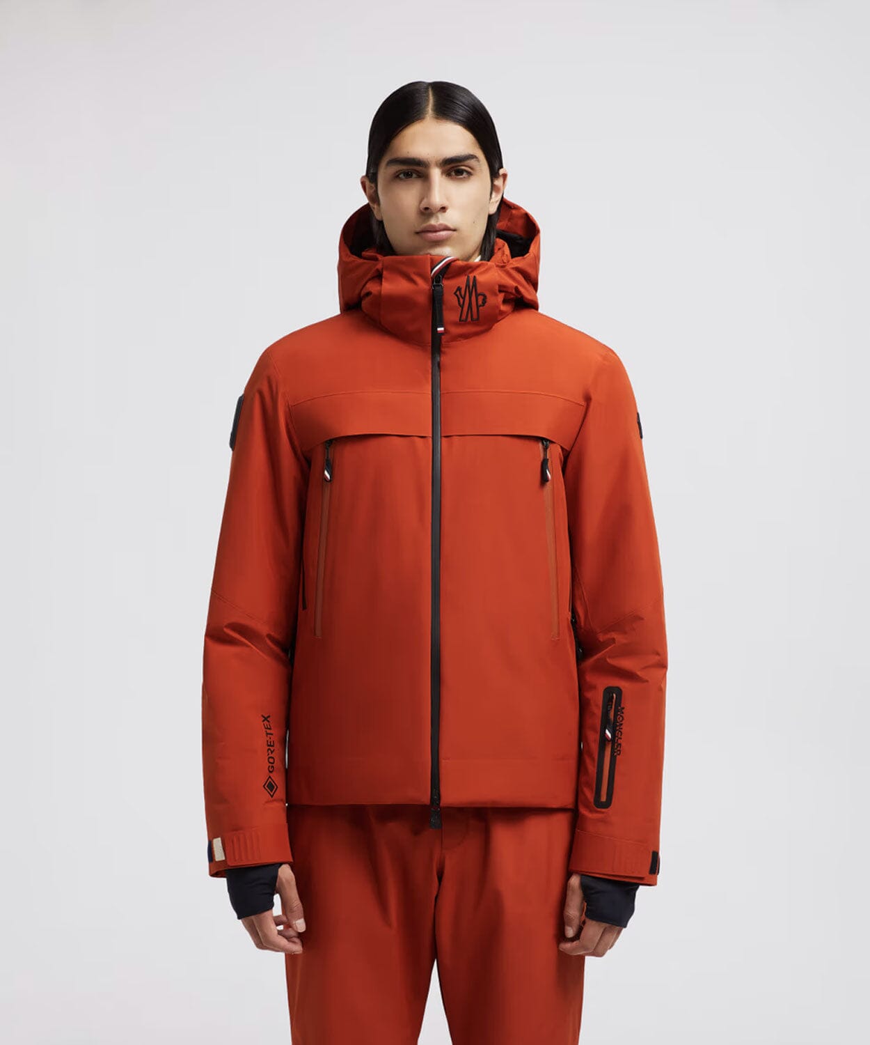 Moncler jacket mens orange on sale