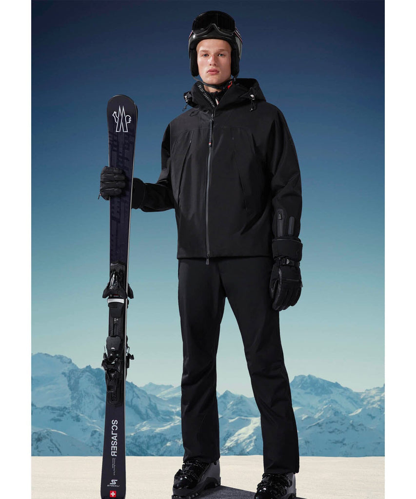 Moncler black ski jacket best sale