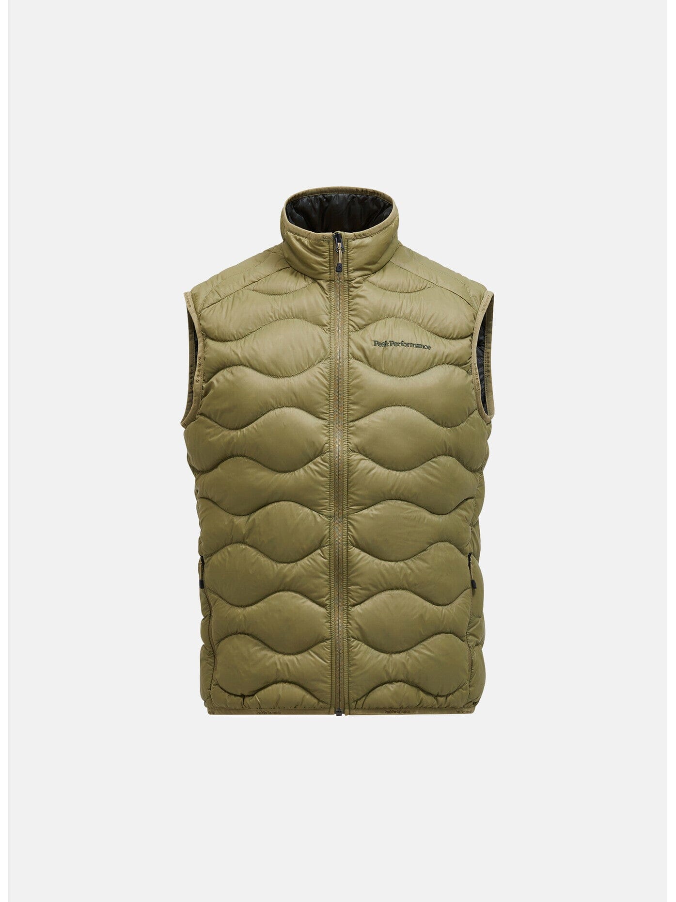 Men's Helium Down Vest Vests Peak Performance Snap Green S
