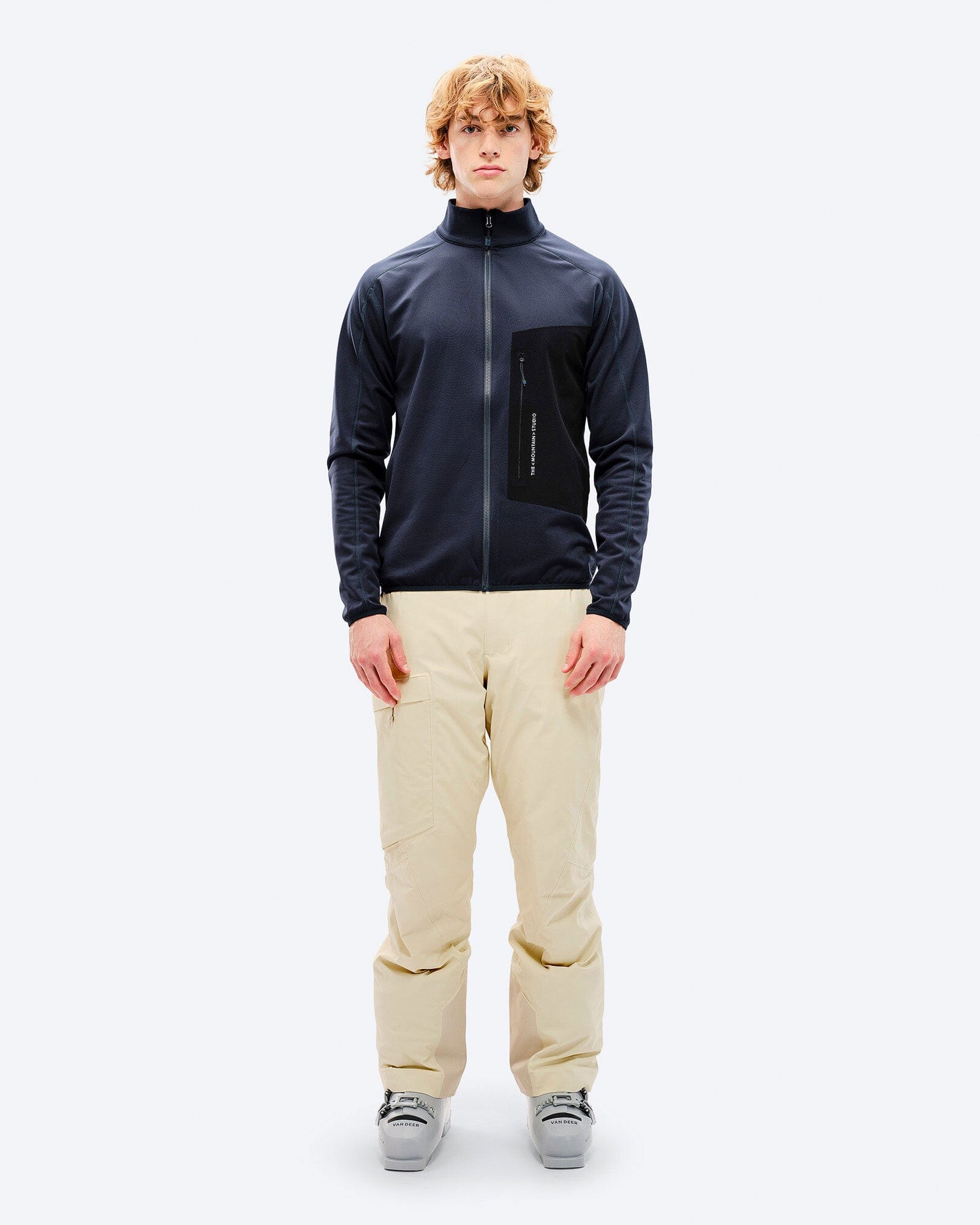 Men's M-8 Techno Grid Fleece T-Neck Mid Layer The Mountain Studio