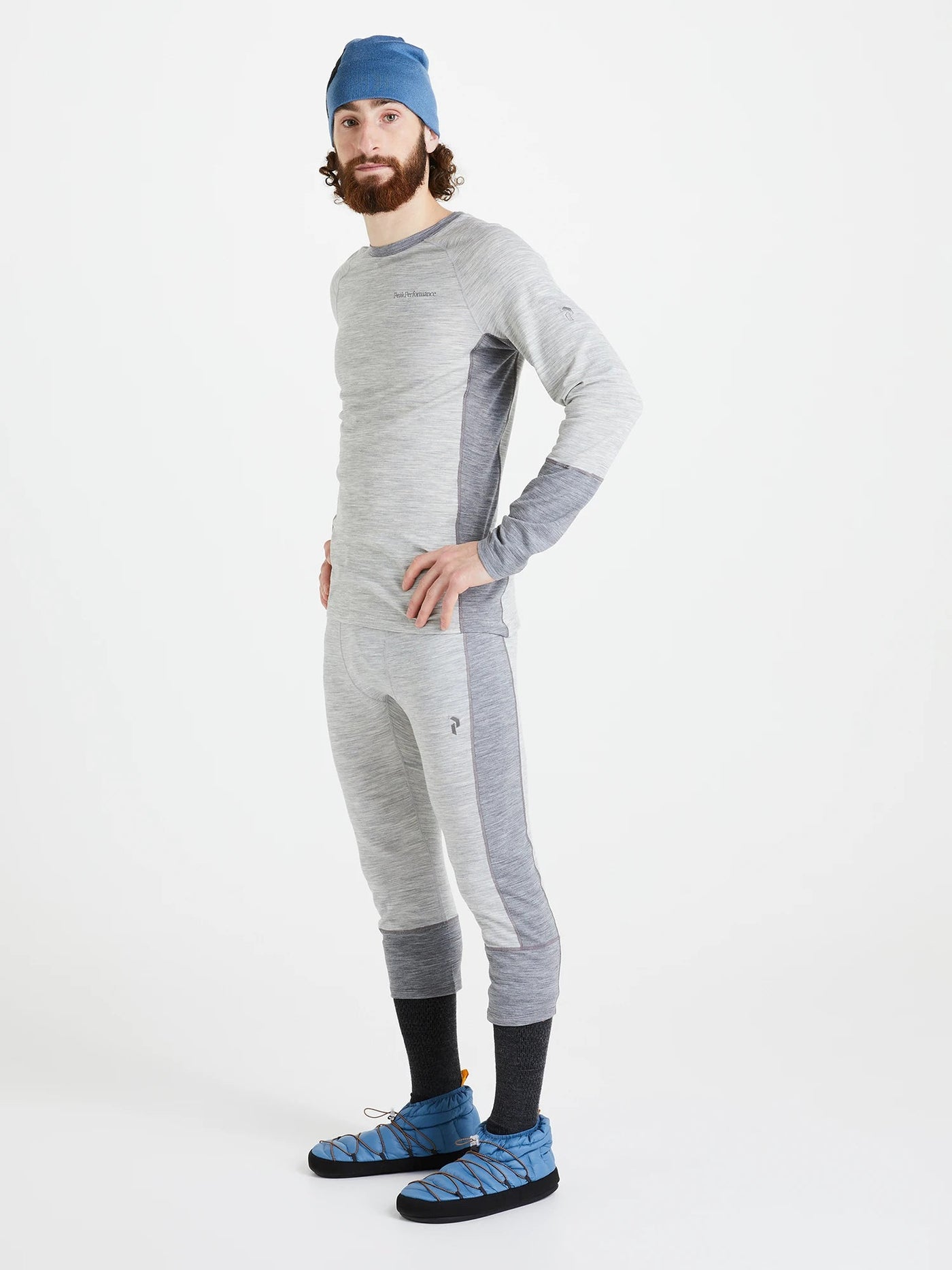 Men's Magic Crew Base-Layer Base Layers | Thermals Peak Performance Grey Melange S