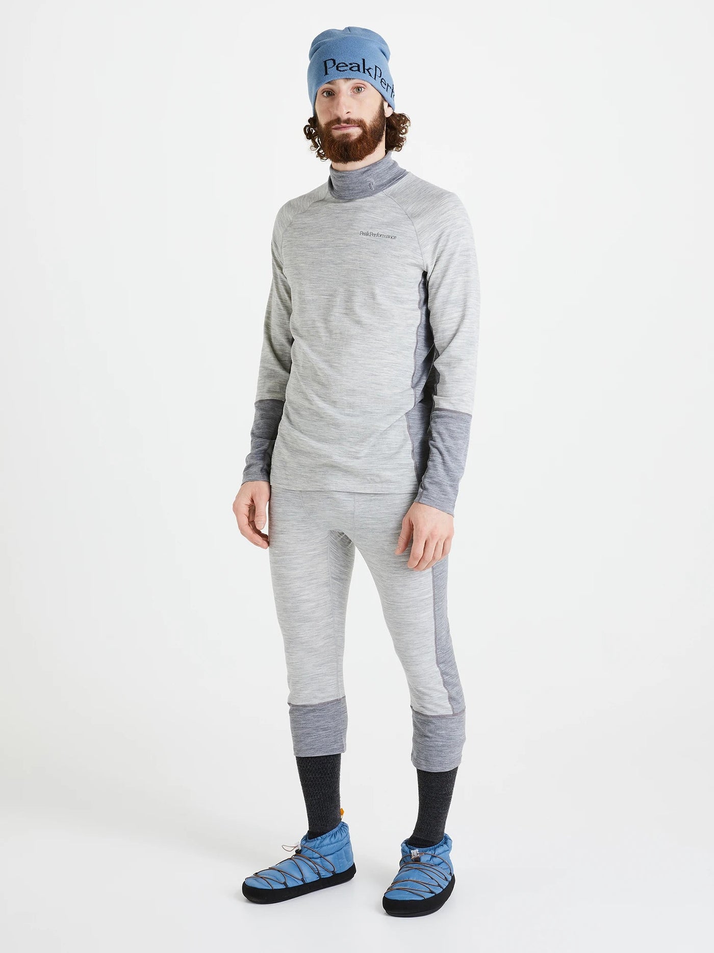 Men's Magic Short Johns Base-Layer Base Layers | Thermals Peak Performance Grey Melange S