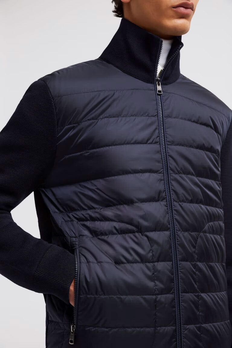 Men's Padded Wool Cardigan Jackets Moncler